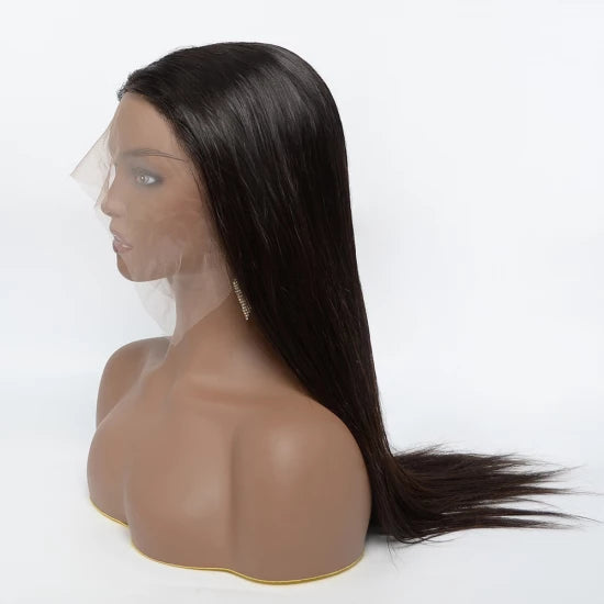16Inch-30Inch 13"x6" 3D Cap Transparent Lace Front Straight Wig 150% Density